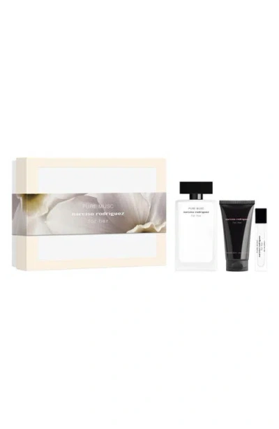 Narciso Rodriguez For Her Pure Musc Eau De Parfum Gift Set $210 Value In Transparent