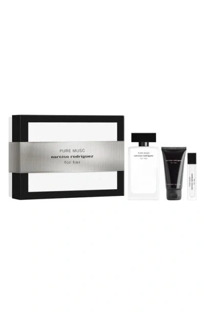 Narciso Rodriguez For Her Pure Musc Eau De Parfum Set In Transparent