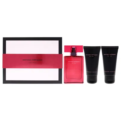 Narciso Rodriguez For Women - 3 Pc Gift Set 1.6oz Edp Spray, 1.6oz Body Lotion, 1.6oz Shower Gel In Multi