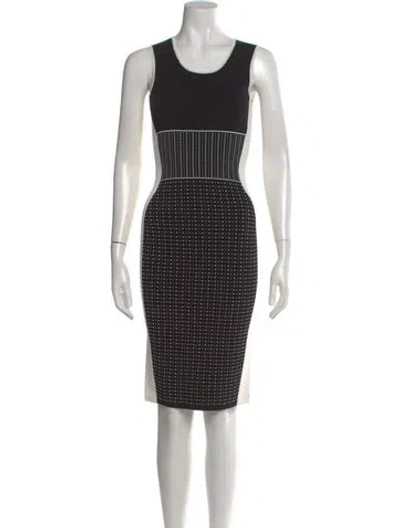 Pre-owned Narciso Rodriguez Graphic Print Knee-length Dress