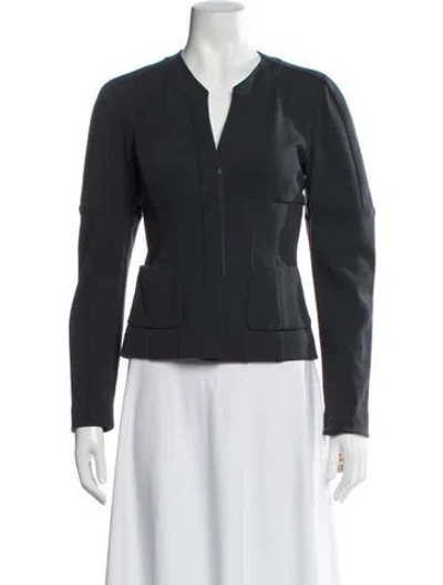 Pre-owned Narciso Rodriguez Jacket In Gray