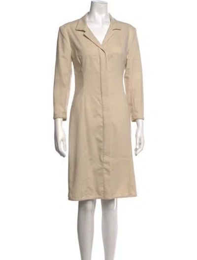 Pre-owned Narciso Rodriguez Knee-length Dress In Neutrals