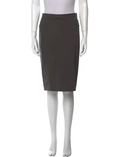 Pre-owned Narciso Rodriguez Knee-length Skirt In Gray