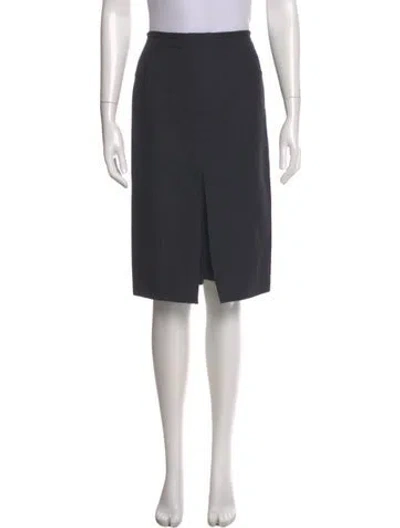 Pre-owned Narciso Rodriguez Knee-length Skirt In Gray