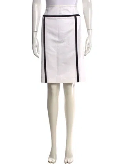 Pre-owned Narciso Rodriguez Knee-length Skirt In White