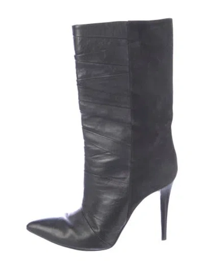 Pre-owned Narciso Rodriguez Leather Boots In Blue