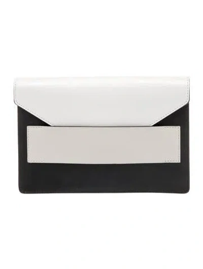 Pre-owned Narciso Rodriguez Leather Clutch In White
