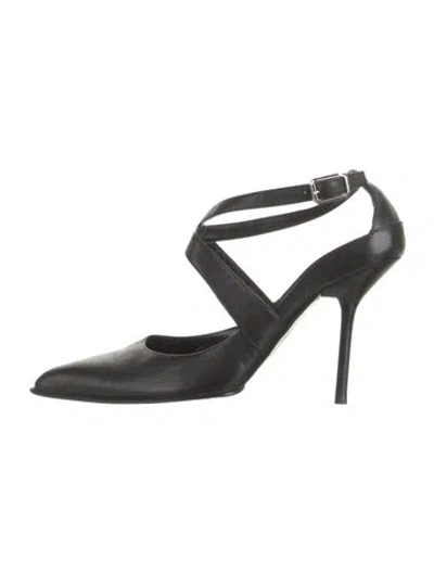 Pre-owned Narciso Rodriguez Leather Pumps In Black