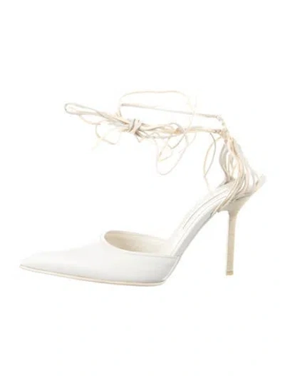 Pre-owned Narciso Rodriguez Leather Pumps In White