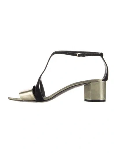 Pre-owned Narciso Rodriguez Leather Sandals In Neutrals