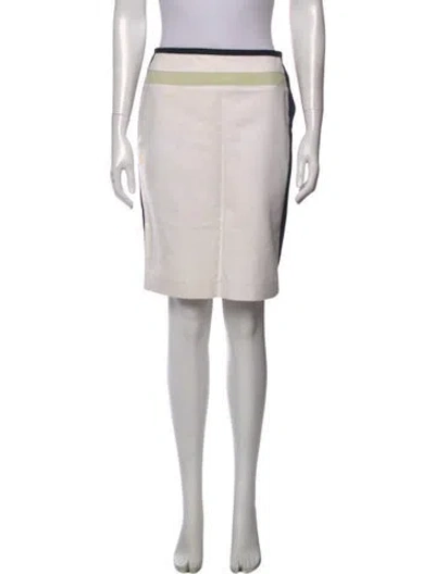 Pre-owned Narciso Rodriguez Linen Knee-length Skirt In Gray