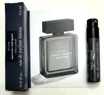 Narciso Rodriguez Men's Musc Santal Intense Edp Spray 0.02 oz Fragrances 3423222145071 In Black