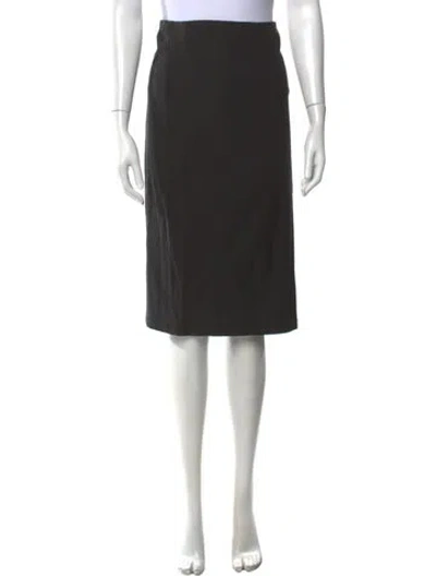 Pre-owned Narciso Rodriguez Midi Length Skirt In Black