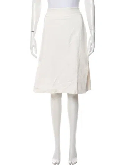 Pre-owned Narciso Rodriguez Midi Length Skirt In Neutral