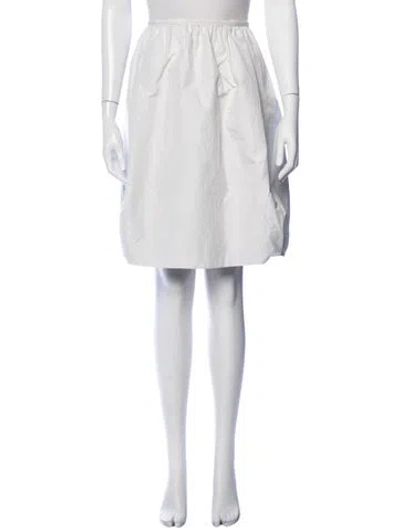 Pre-owned Narciso Rodriguez Mini Skirt In White