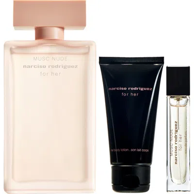 Narciso Rodriguez Musc Nude For Her Eau De Parfum 3-piece Gift Set