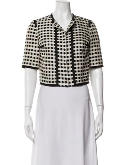 Pre-owned Narciso Rodriguez Patterned Jacket In Multicolor