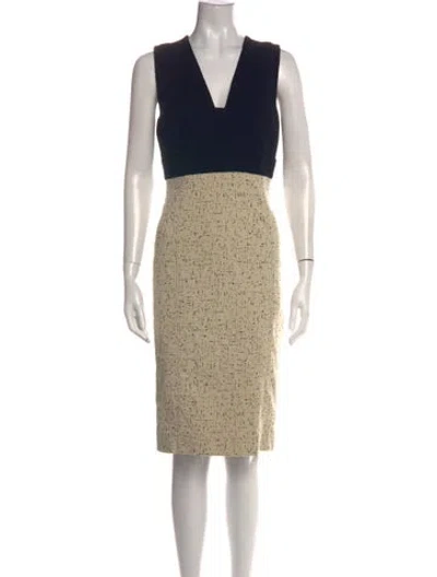 Pre-owned Narciso Rodriguez Patterned Knee-length Dress In Neutral