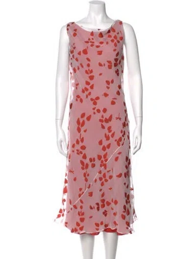 Pre-owned Narciso Rodriguez Polka Dot Print Midi Length Dress In Multi