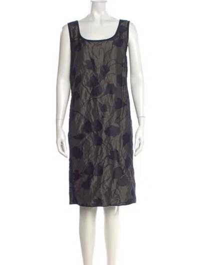 Pre-owned Narciso Rodriguez Printed Knee-length Dress In Black