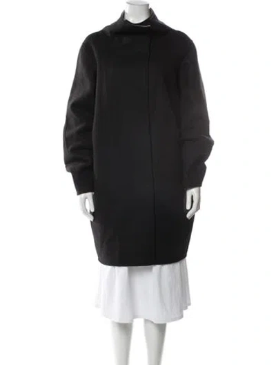 Pre-owned Narciso Rodriguez Reversible Wool Coat In Gray
