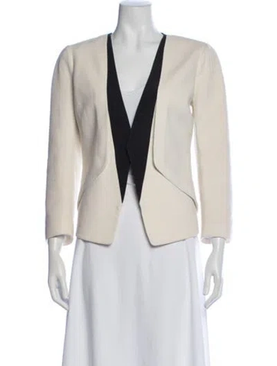 Pre-owned Narciso Rodriguez Silk Jacket In Neutral