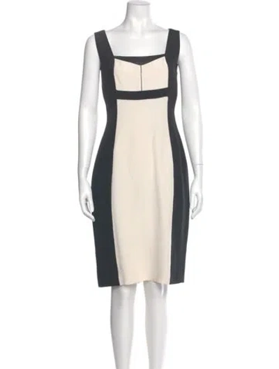 Pre-owned Narciso Rodriguez Silk Knee-length Dress