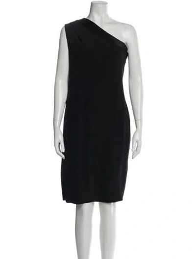 Pre-owned Narciso Rodriguez Silk Knee-length Dress In Black