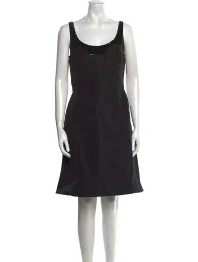 Pre-owned Narciso Rodriguez Silk Knee-length Dress In Blue