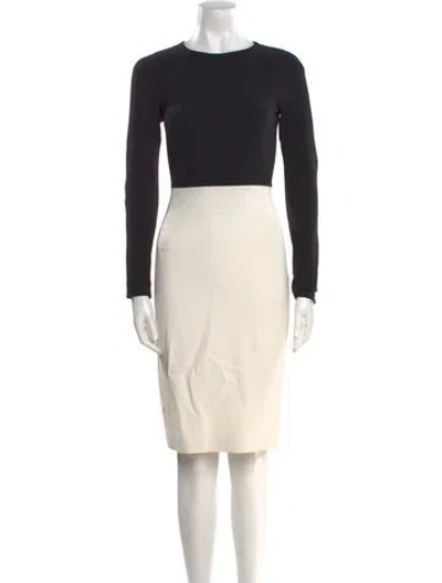 Pre-owned Narciso Rodriguez Silk Knee-length Dress In Multi