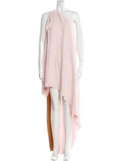 Pre-owned Narciso Rodriguez Silk Long Dress In Pink