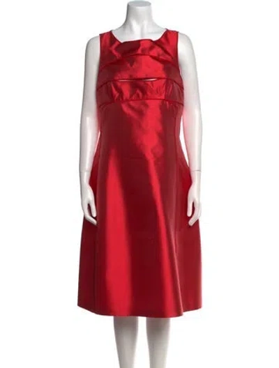 Pre-owned Narciso Rodriguez Silk Midi Length Dress