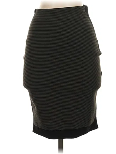 Pre-owned Narciso Rodriguez Silk Skirt In Black