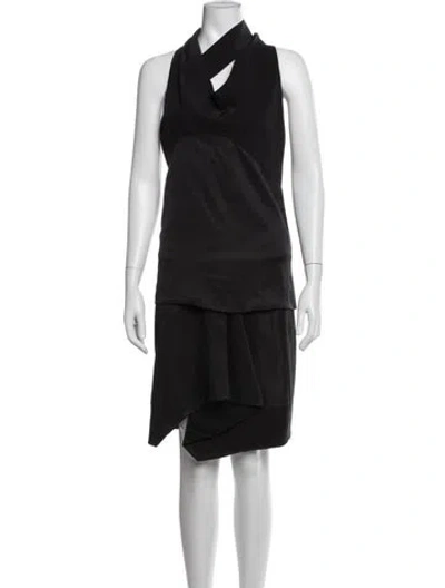 Pre-owned Narciso Rodriguez Silk Skirt Set In Black