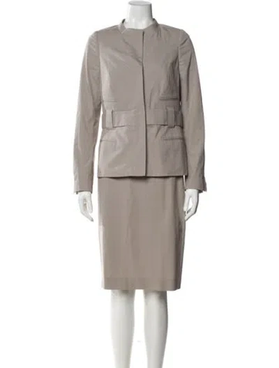 Pre-owned Narciso Rodriguez Skirt Suit In Gray