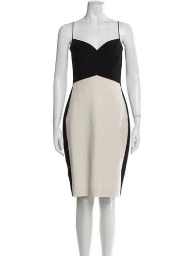 Pre-owned Narciso Rodriguez Square Neckline Knee-length Dress