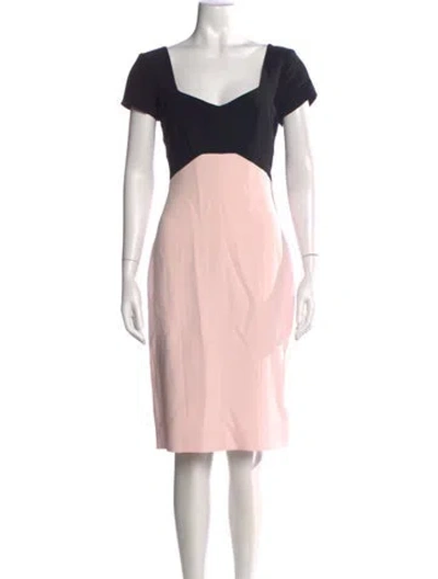 Pre-owned Narciso Rodriguez Square Neckline Knee-length Dress In Multi