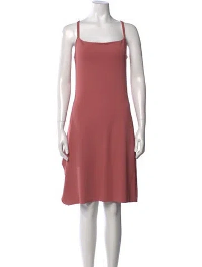 Pre-owned Narciso Rodriguez Square Neckline Mini Dress In Pink