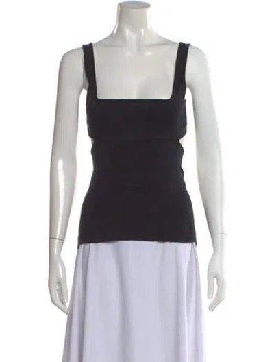 Pre-owned Narciso Rodriguez Square Neckline Sleeveless Top In Multi