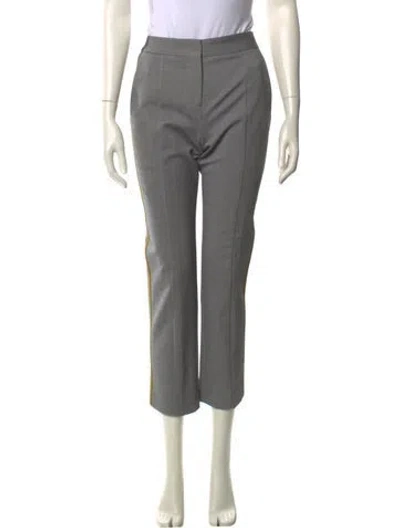 Pre-owned Narciso Rodriguez Straight Leg Pants In Gray