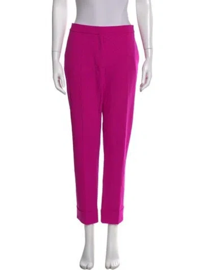 Pre-owned Narciso Rodriguez Straight Leg Pants In Pink