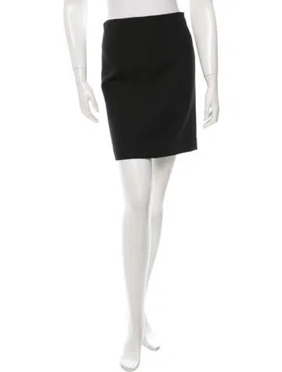 Pre-owned Narciso Rodriguez Textured Mini Skirt In Black