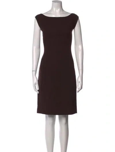 Pre-owned Narciso Rodriguez Vintage Knee-length Dress In Brown
