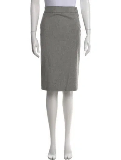 Pre-owned Narciso Rodriguez Vintage Knee-length Skirt In Grey