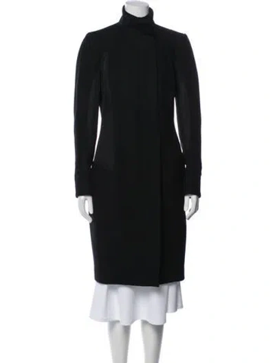 Pre-owned Narciso Rodriguez Virgin Wool Coat In Black