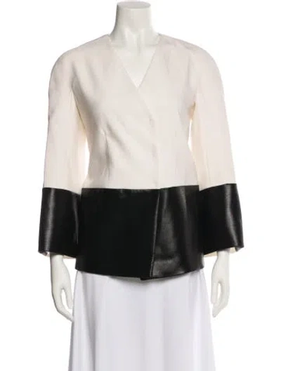Pre-owned Narciso Rodriguez Virgin Wool Evening Jacket In Neutral
