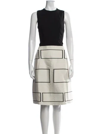 Pre-owned Narciso Rodriguez Virgin Wool Knee-length Dress In Black