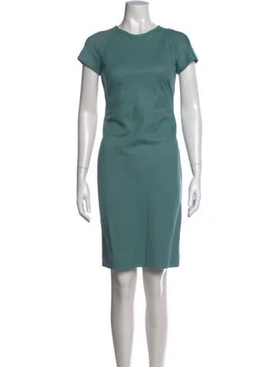 Pre-owned Narciso Rodriguez Virgin Wool Knee-length Dress W/ Tags In Green