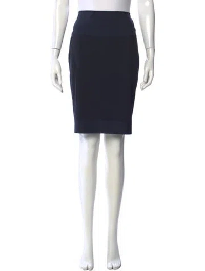 Pre-owned Narciso Rodriguez Virgin Wool Knee-length Skirt In Black