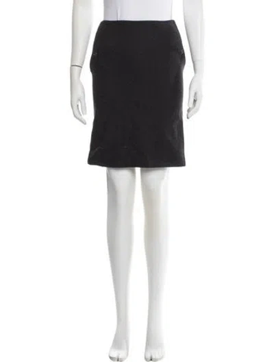 Pre-owned Narciso Rodriguez Virgin Wool Knee-length Skirt In Gray